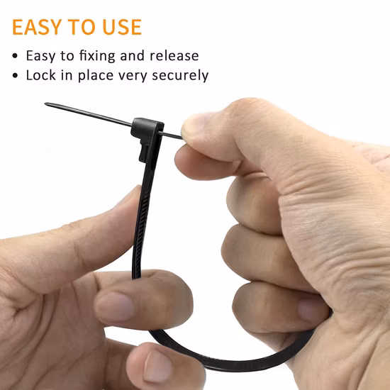 Lpsl Releasable Nylon Cable Ties, Heavy Duty Reusable Tie Wraps, Strong Nylon Zip Ties