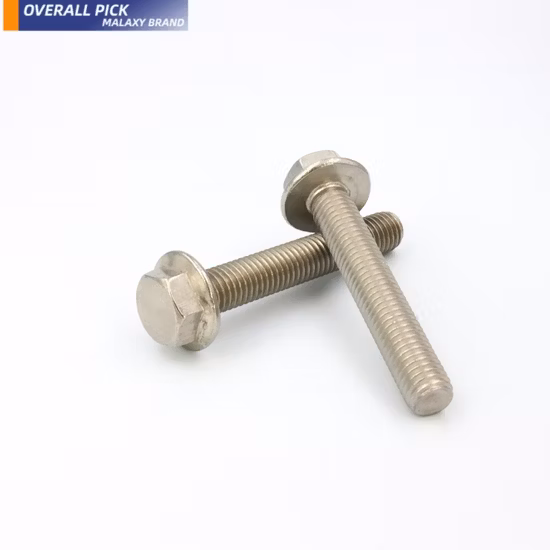 Yellow/Color Zinc DIN 6921 Hex Flange Bolt Gr 4.8 M5