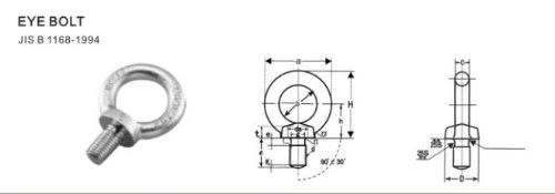 Eye Bolts M30 DIN580 Anchor Lifting Rigging