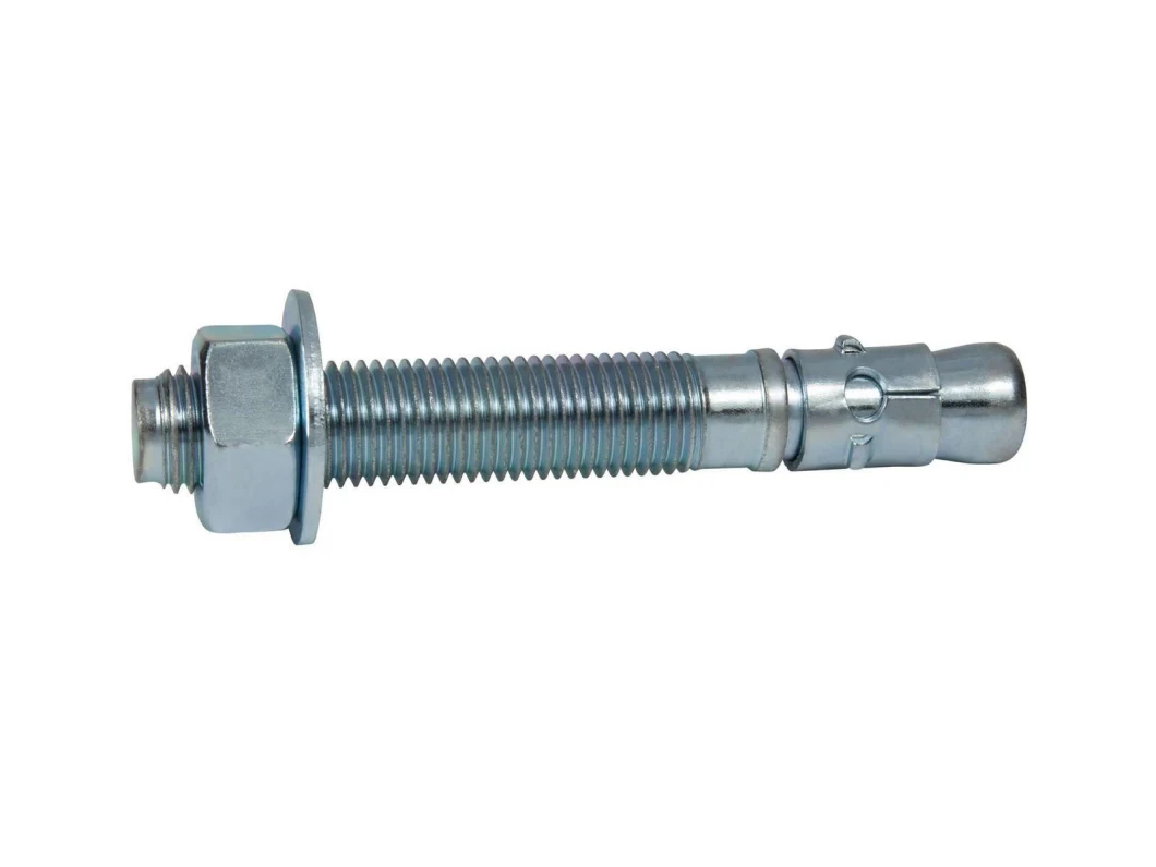 Mechanical Expansion Stainless Steel Zinc Plated Wedge Anchor Bolt for Concrete Brick