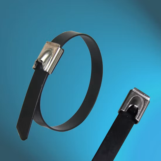 Coated Ball Lock Stainless Steel 304 316 Cable Ties with UL CE